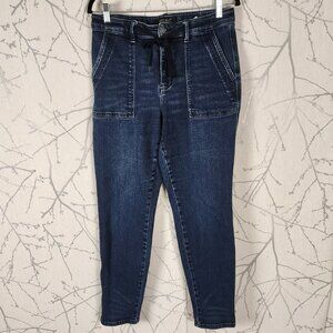 Judy Blue 88740 Dark Wash Stretch High Rise Denim Joggers